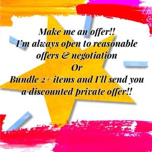 Make an offer or bundle to save!